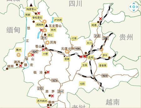 2020年云南旅游地圖全圖，云南旅游線路地圖全圖攻略  第2張